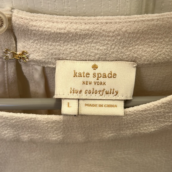Kate spade cream colored top. Size Large. - Picture 3 of 3